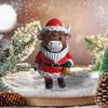 Highland Cow Figurine Christmas Highland Cow Home Decor Rustic Cute Ornament For Dorm Farmhouse Bathroom Classroom Kitchen