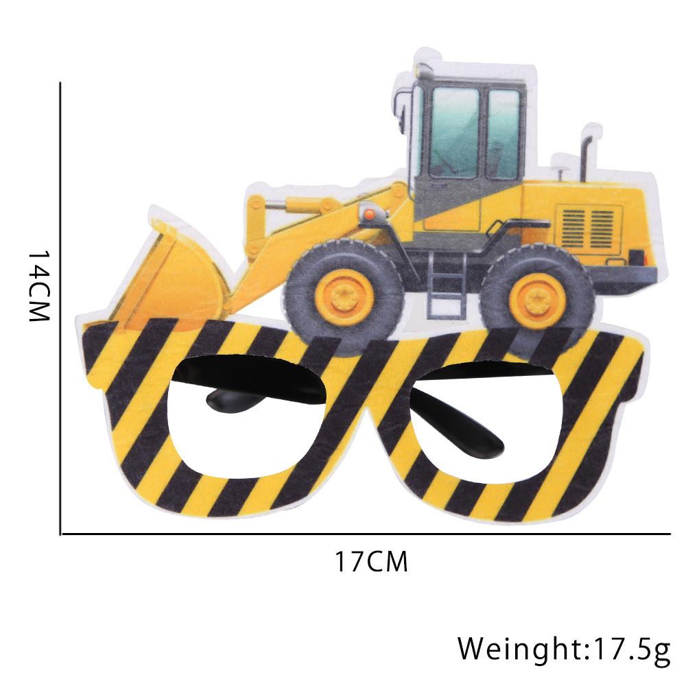 Игривые и причудливые очки-экскаваторы, идеально подходящие для детской вечеринки, фотобутафория.
