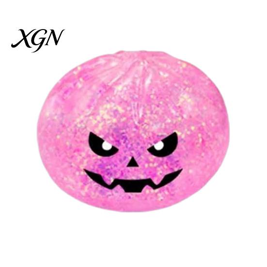 Soft TPR Decompression Cake Halloween Bun Squeeze Stress Ball, Slow Rising Toy with Steamer, Creative Gifts for Sensory Fidget Cute Ghost Faces,