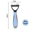 New Top-notch, premium deshedding brush for dogs, puppies, and cats - Effective hair remover and knot cutter for superior sheddi