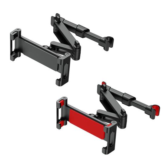 Крепление на подголовник заднего сиденья, прочный держатель для планшета и телефона с металлическим замком и силиконовыми ручками, выдвижной автомобильный аксессуар для семейных путешествий