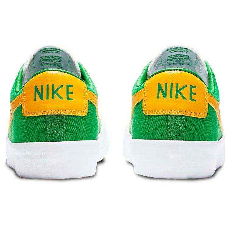 Nike Zoom Blazer Low Pro GT SB Lucky Green Gold Кроссовки унисекс Черно-белые Университетское золото DC7695-300