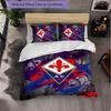 Fiorentina FC Themed Bedding 3Pcs Duvet Cover Set Decorative Bed Linen For Teen Room Home Decoration