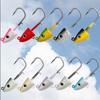 2 шт. рыболовный крючок с джиг-головкой 10 г 25 г 45 г рыболовный крючок с рыбьей головой для мягких рыболовных снастей