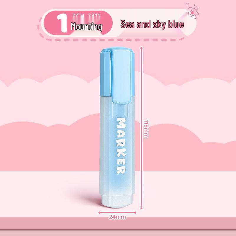 True Color Fluorescent Highlighter Pen for Students - Ideal for Primary and Junior High School Hand-Copying Tasks