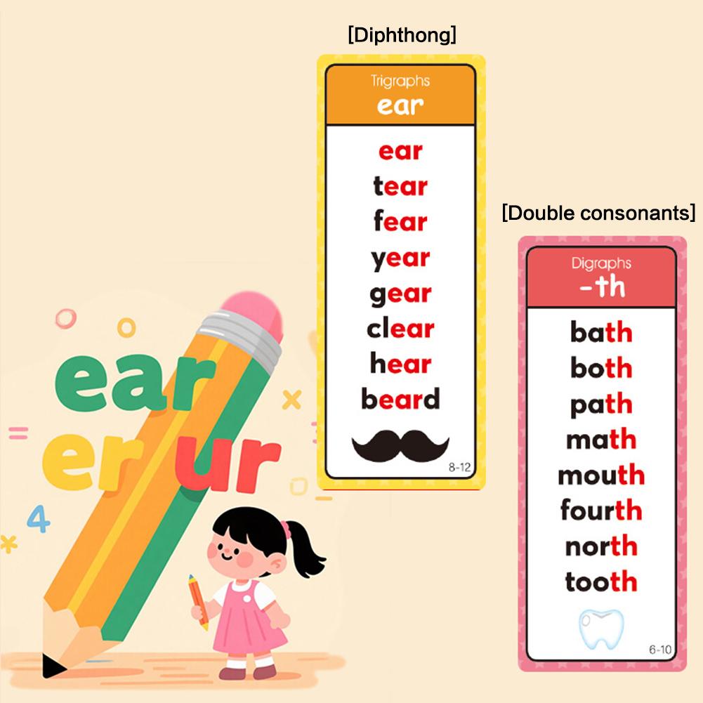 Phonics Word Lists Cards,English Vocabulary Flashcards Building Learning Flashcards Teacher Teaching Aids Classroom Must Haves