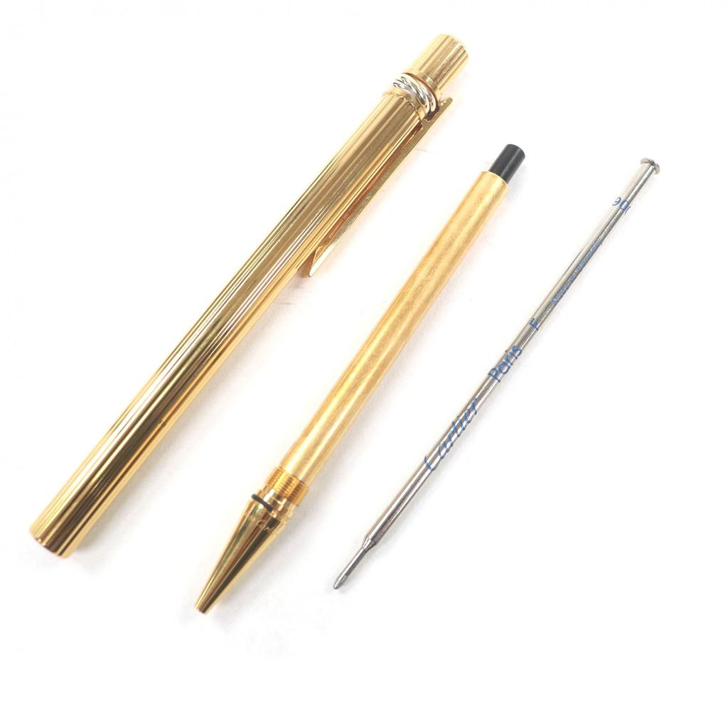 Отличная шариковая ручка Cartier Trinity Twist Type золотая мужская Б/у