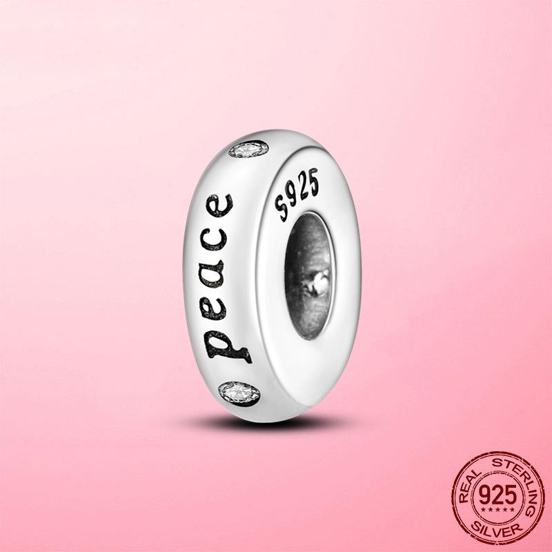 Силиконовые разделительные бусины 925 пробы серебряные и золотые силиконовые разделительные фиксаторы подвески подходят для оригинального браслета DIY ювелирные изделия