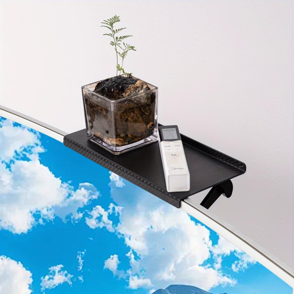 1pc Adjustable Tilt Head TV Stand Shelf - Plastic Top Mount Storage for Home Office, No Electricity Needed, Media Box and Router Organizer