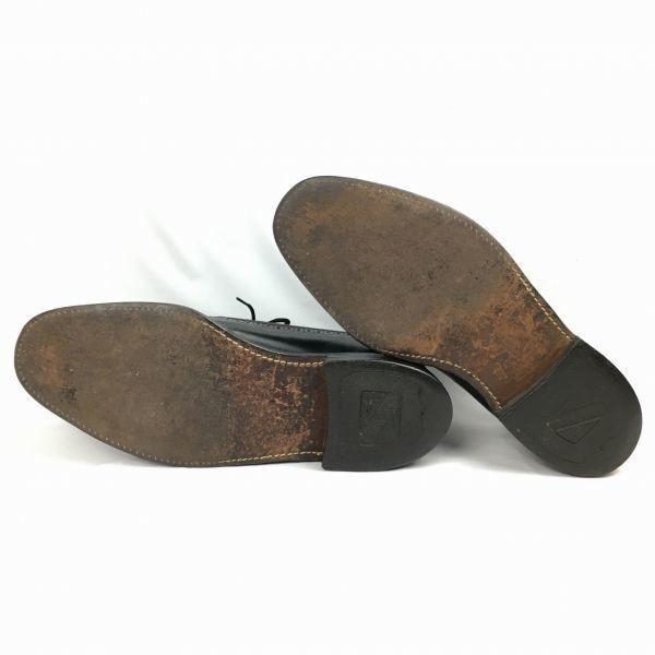 Винтажные туфли броги Sears черные размер 28.5-29.5 мужские(ИСПОЛЬЗОВАЛ)