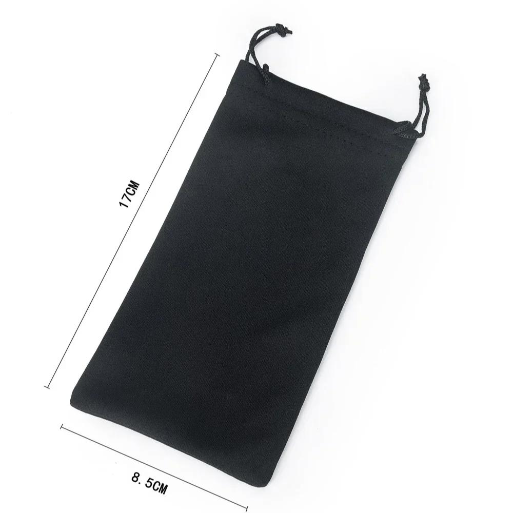 10 Pcs Pouches for Sunglasses Mp3 Soft Cloth Dust Pouch Optical Glasses Carry Bag Double Cord Storage Bag
