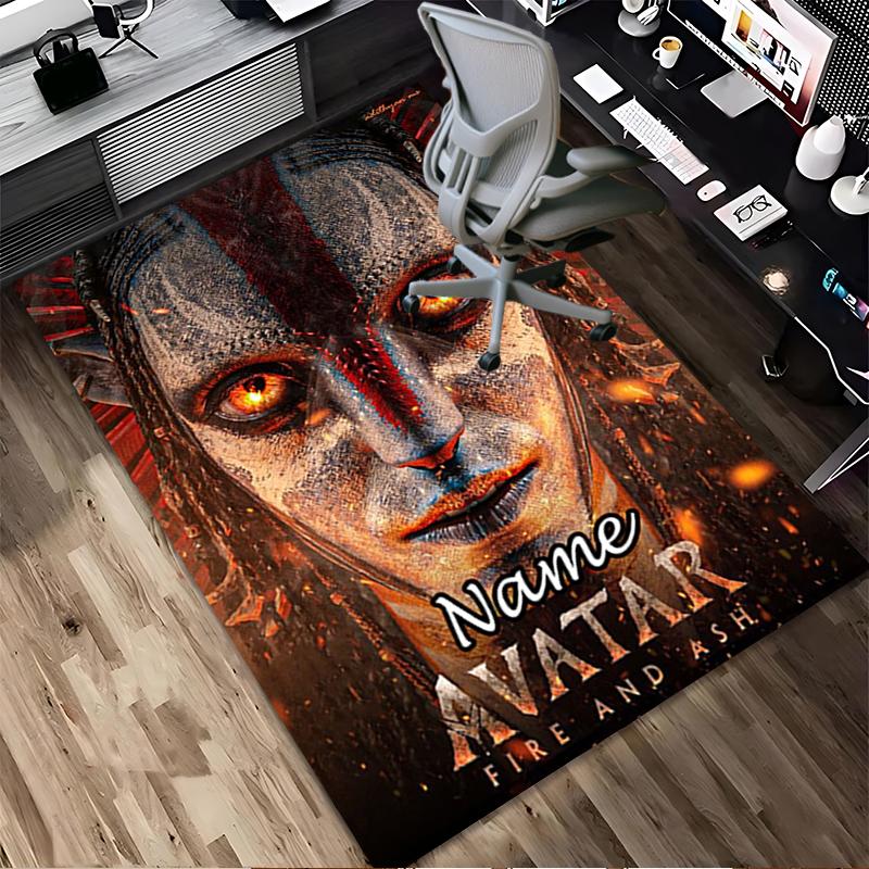 Personalized Name Avatar World Living Room Non-Slip Area Rug Soft Carpet for Bedroom Playroom Sofa Office Home Decor Doormat