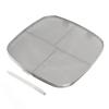 Fryer Splatter Screen 304 Stainless Steel Double Deck Fryer Splatter Shield for Oval Barbecue