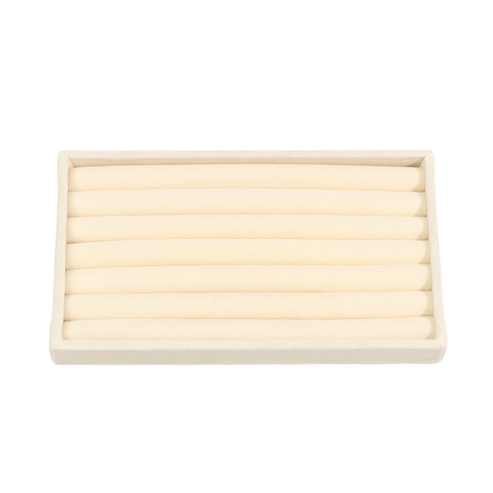 Бархатный поднос для ожерелья Штабелируемая витрина Ящик-органайзер Лотки Кольцо Браслет Ожерелье