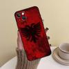 Чехол для телефона с флагом Албании для iPhone 16 Pro Max 14 13 12 11 15 17 Pro Max mini Plus 16e 17 Air Cover Funda