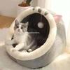 Jiji Четыре сезона Розовый Полузакрытый Домик-лежанка для Кошек и Собак