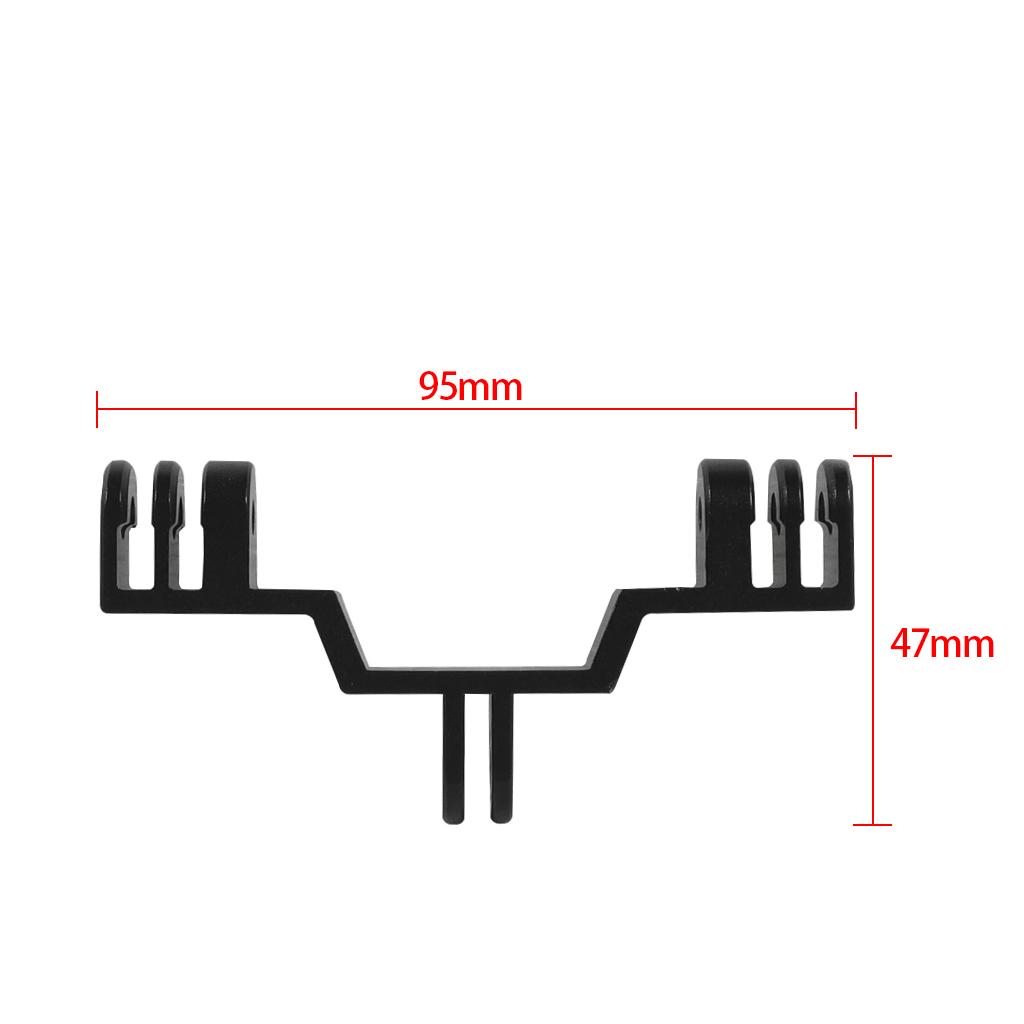 Dual Light Bracket Bridge Aluminum Connector Selfie Holder Tripod Adapter Flash Mount for Gopro 13 12 Insta360 X4 Action Camera
