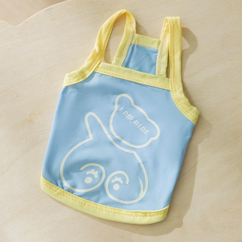 Spring and Summer New Dog Clothes Cute Luminous Bear Sunscreen Cool Suspender Teddy Small Dog Pet Clothing