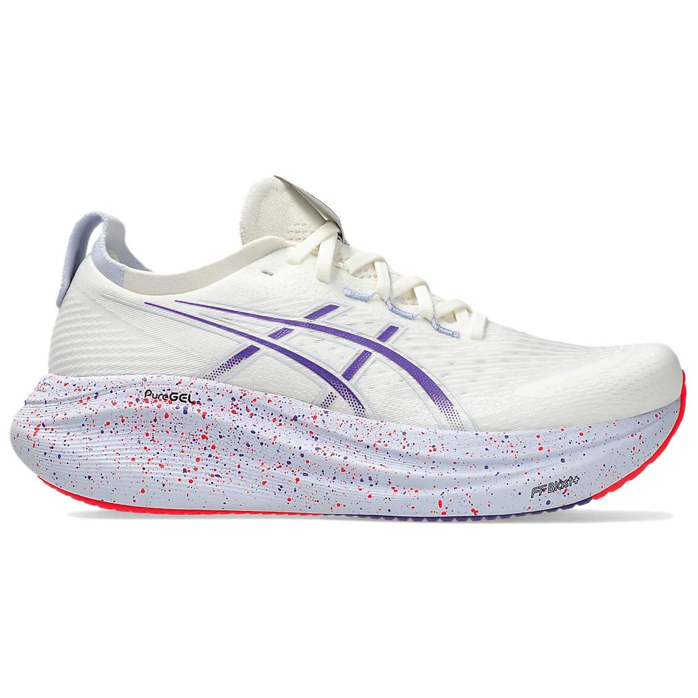Asics GEL Nimbus 27 Тканевые Дышащие Кроссовки для Бега на Длинные Дистанции Спринта Мужские Белые 1011C120-500