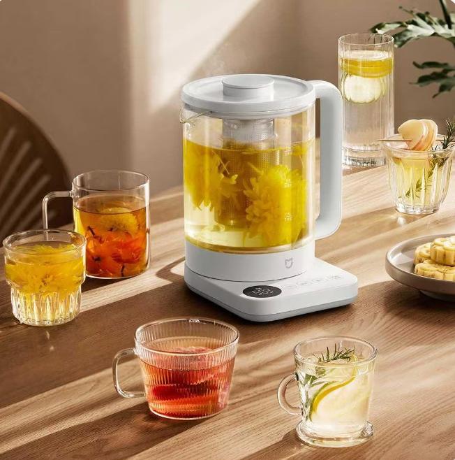 Новый многофункциональный чайник для здоровья Xiaomi Mi Home N1, бутылка для воды, многофункциональный чайный набор, емкость 1,5 л (белый)