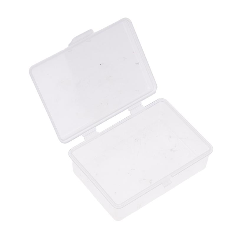 Small Semi-Transparent Plastic Cards Cases Folder Matte Flip-Top Jewelry Box Accessories Storage Organize Packaging Boxes