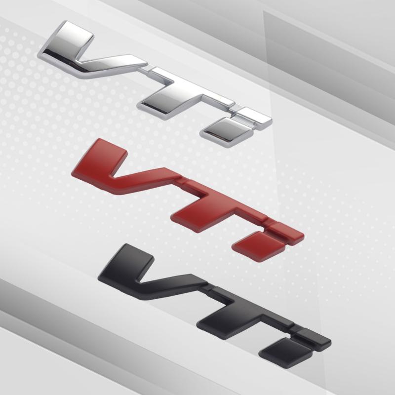 Car Badges VTi Trunk Emblem Metal Stickers Body Decals Letter Decor For Honda Jazz FIT City Civic Inspire Accord HRV CRV Jade