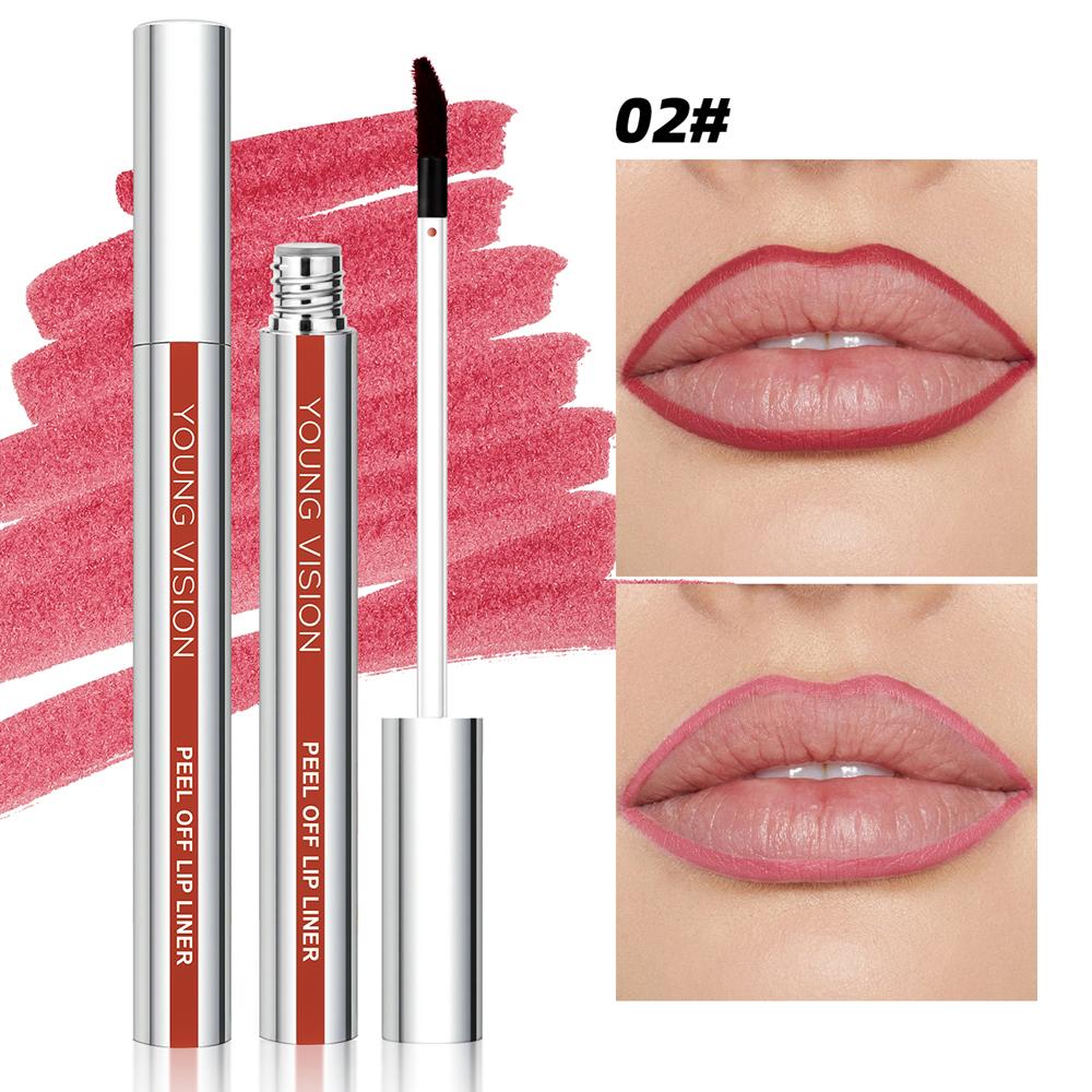 Карандаш для губ Tear-Off Peel-Off Lip Liner Матовый карандаш для губ с липучкой, не размазывается, карандаш для макияжа 3 цвета