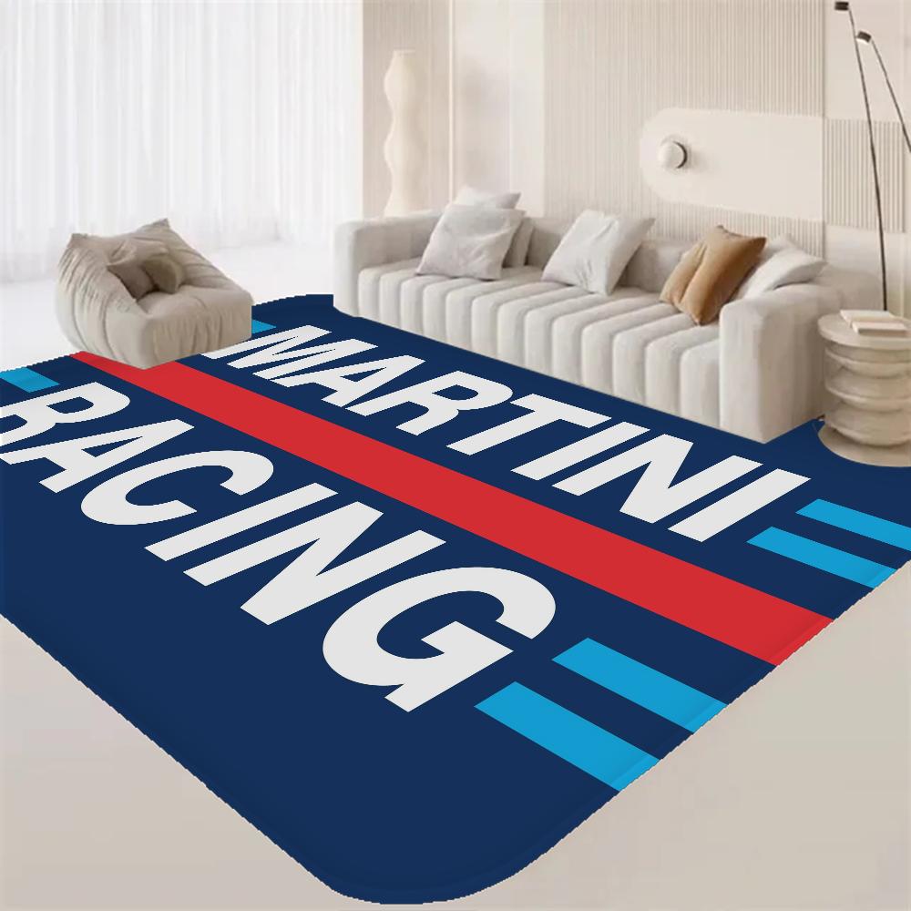 Коврики для комнаты с логотипом M-Martini Racing, моющиеся, нескользящие, для гостиной, под диван, кресла, коврик для зоны, кухонный коврик