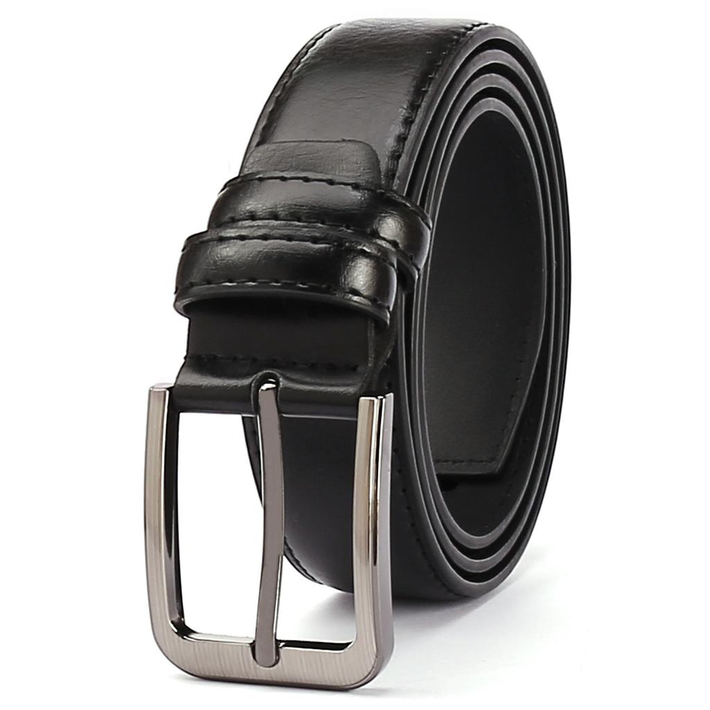 Ремень мужской из высококачественной искусственной кожи с пряжкой, ремень мужской повседневный для джинсов с удлиненной пряжкой для мужчин