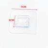 7x7cm  Traceless Adhesive Wall Hook Punch Free Heavy Duty Waterproof Hanger for Sundries Towel Bag Apartment Dorm Decoration