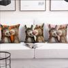 Кавайная наволочка с изображением плюшевого осла P-Plush D-Donkey Для подушки Печать Декорация дивана Дом Автомобиль Комната Кофейня Офис Нордическая простота