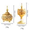 Creative Golden Metal Arabic Style Hollow Tower Incense Burner Incense Burner Craft Ornament Home Hotel Decoration