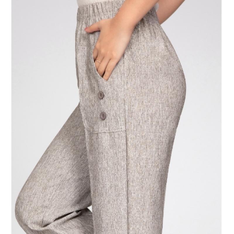 Женские весенние повседневные удобные брюки из хлопка и льна, модные белые, бежевые женские свободные и прямые брюки