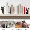 Metal Animal Bookends Black Cat/Reindeer/Dragon Book Ends for Home Office Bookshelf Desk Decor Cute Book Stopper Gifts for Women