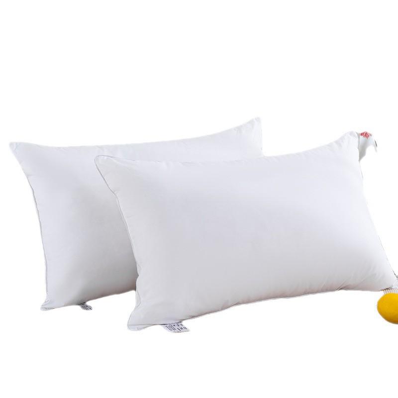 Premium Hotel-Style Cotton Cover Fiber Pillow Neck Support 48x74cm 1.1-2lb Adult Single Use