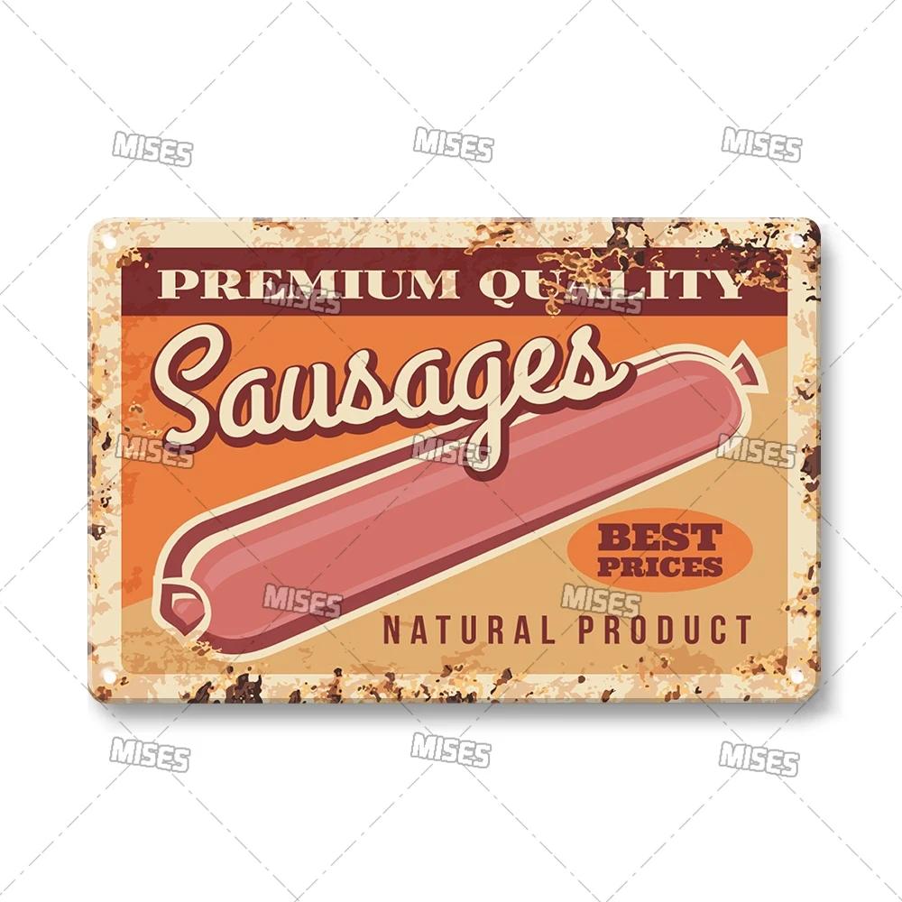 Food Metal Sign Kitchen Metal Poster Home Garage Man Cave Industrial Decor High-Quality Decorative Plate Metal Plaque