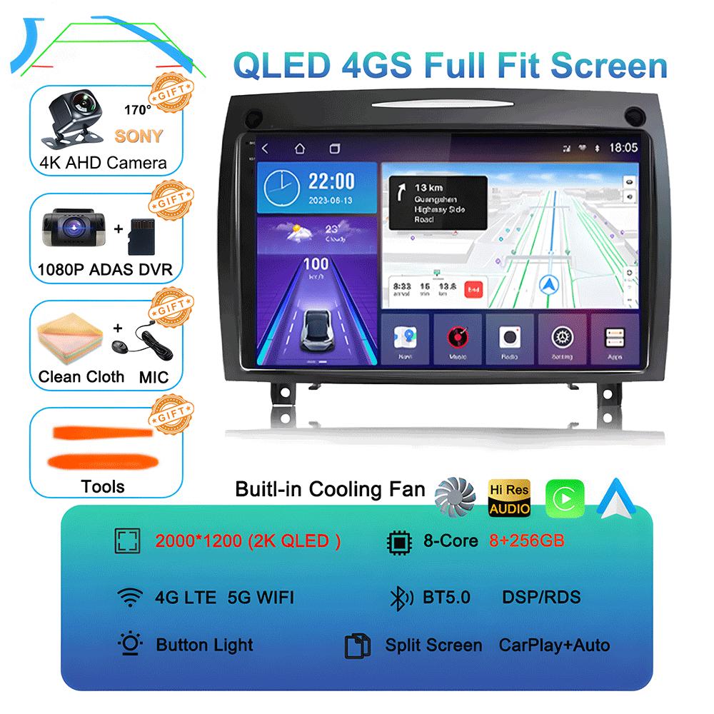 Android 14 для Mercedes Benz SLK class R171 SLK200 SLK280 SLK300 2000-2011 Автомобильный Радио Мультимедиа Видео Плеер Навигация GPS