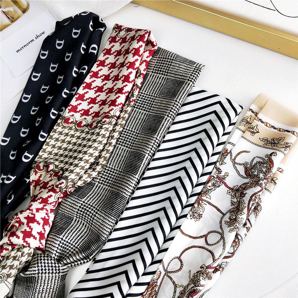 New Scarves Silk Scarves Women'S Spring And Autumn Season Long Decorative Professional Scarves Summer Thin Styles Paired With Shirts Stylish