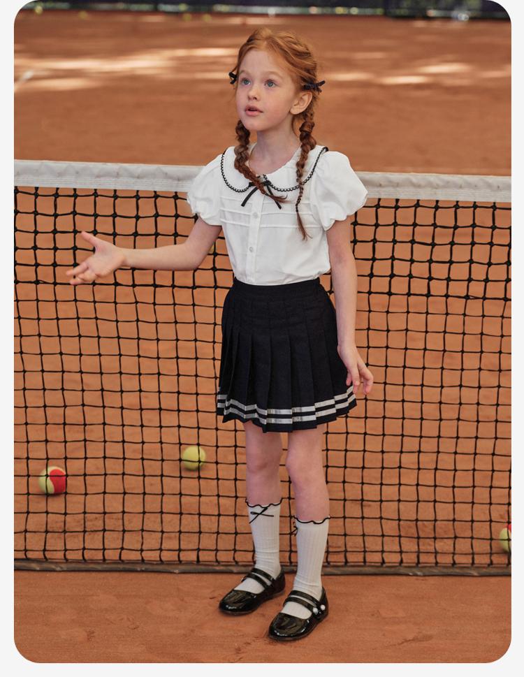 David Bella Girls' White Shirt Summer Dress