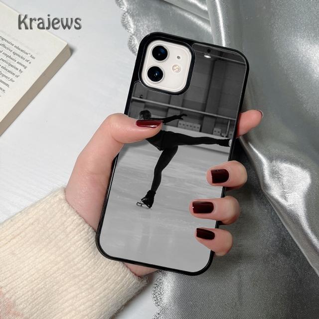Чехол для телефона Мягкий чехол для iPhone 17 Air 16 15 14 plus 12 13 pro max с изображением Фигурного катания Танцевальный спорт coque Fundas