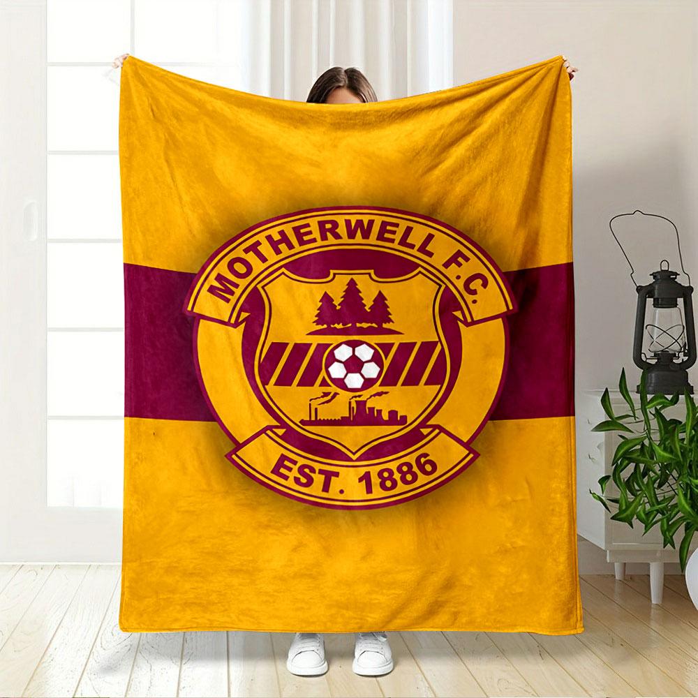 Motherwell F.C. Logo Blanket for all seasons blanket lunch break throw gift