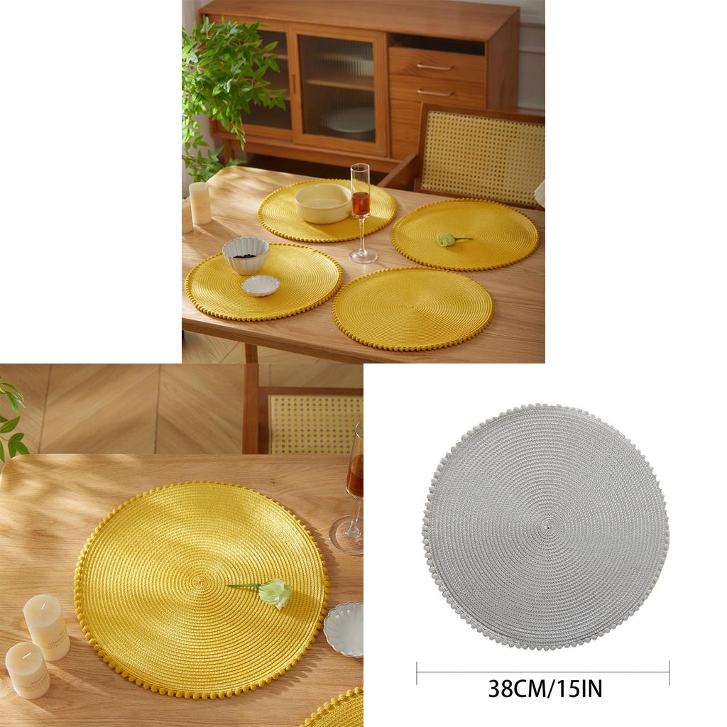 Circular Corn Fiber Coasters With Modern Minimalist Design For Restaurant Use