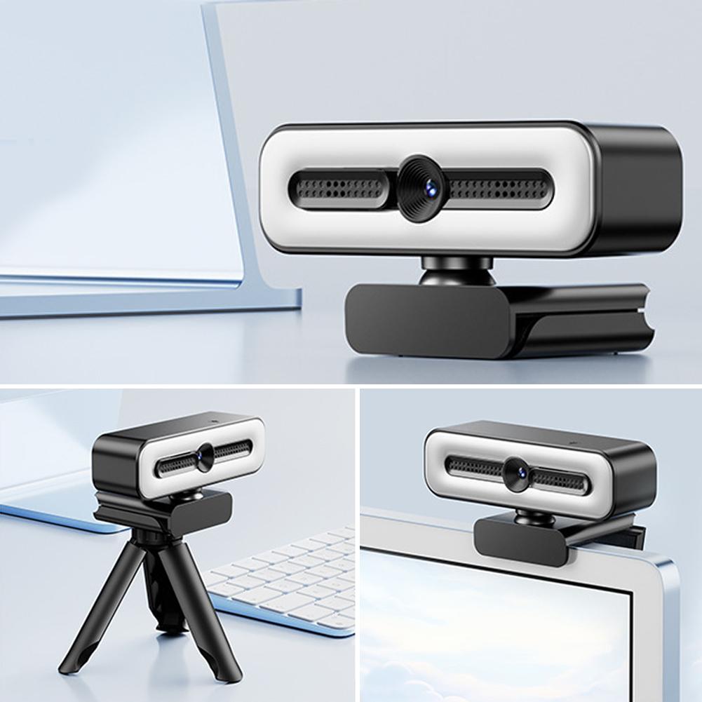 4K Веб-камера со светом для ПК/ноутбука 1080P 2K HD камера для стриминга настольная веб-камера для видеоконференций для онлайн-занятий