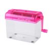 A6 Portable Mini Manual Paper Cut Shredder for Office Home School(pink)