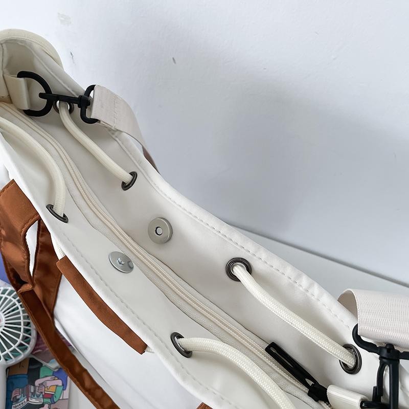 Студенческая сумка-тоут большой вместимости, контрастного цвета, ручная сумка, сумка через плечо для поездок на работу, сумка кроссбоди KTY