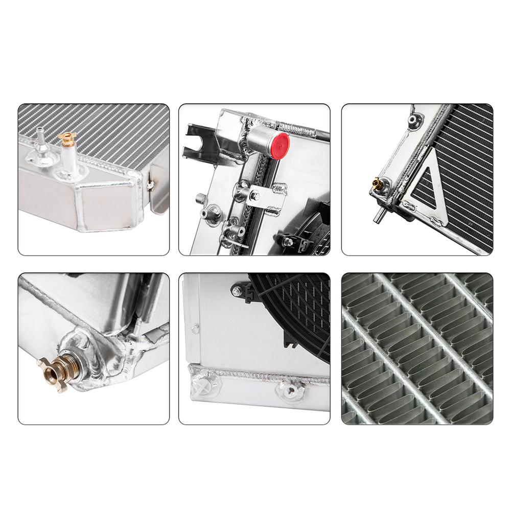 BENOS Autoparts Aluminum Radiator for Honda CBR1100XX CBR1100 Blackbird Fuel Injected 1997-2003
