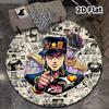 Jojos Bizarre Adventure Round Area Rug Carpet Rug For Living Room Bedroom Sofa Playroom Decor Nonslip Floor Mat