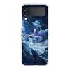 Чехол для телефона Samsung Galaxy Z Flip 6 5 4 Прозрачный для Samsung Z Flip 3 Жесткий ПК Складной корпус Мультяшный Нежа Capas Сумка