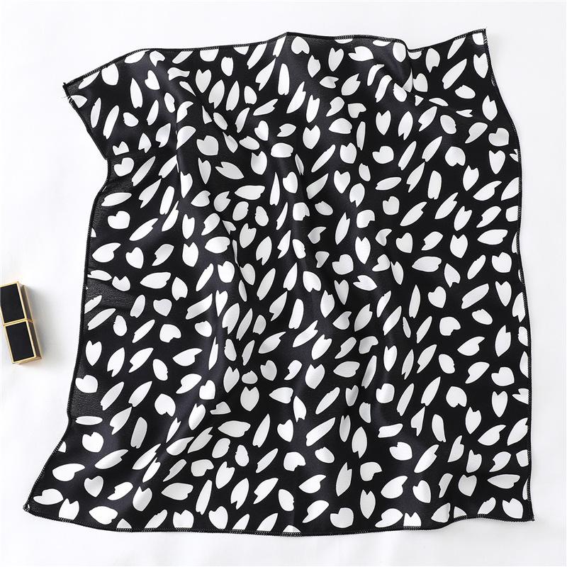 50 * 50 см шелковые шарфы весна и осень универсальное украшение профессиональные маленькие квадратные шарфы защита шеи связывающая сумка