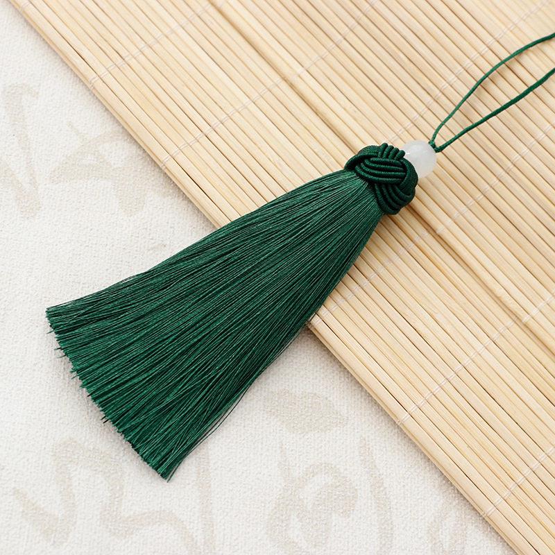 10cm Thick Pineapple Tassel Ornament with Bead Pendant - Ancient Style Decorative Hanging for Curtains and Fans, Gift Box Included